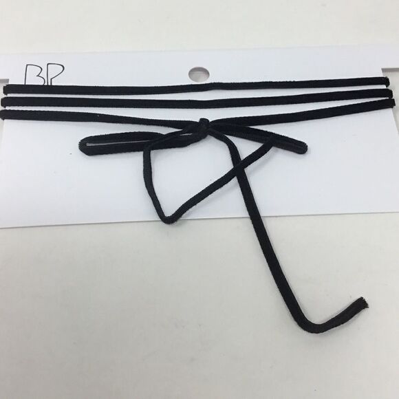 BP. Triple Layer Velvet Bow Choker (E2) - Picture 1 of 3